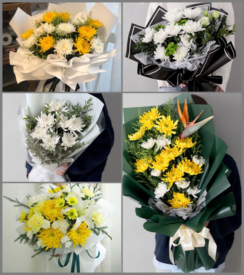河北邯郸邱县邱城镇白事花束代送